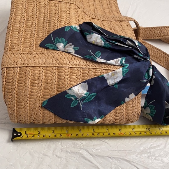 Draper James Everyday straw tote bag NWT - Picture 9 of 12